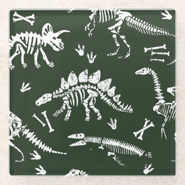 Niedliche Cartoon Krokodile, nahtlose Abbildung. Glasuntersetzer (Vorderseite)