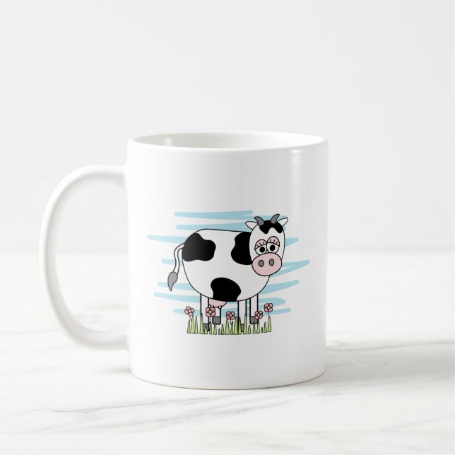 Niedliche Cartoon Kuh   Kaffeetasse (Links)