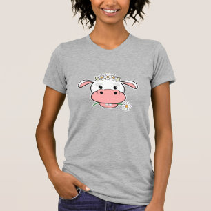 Niedliche Cartoon Kuh   Kawaii Farm Tierischer T - T-Shirt
