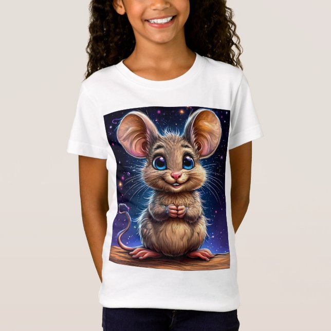 Niedliche Cartoon-Maus T-Shirt (Vorderseite)