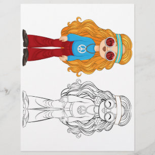 Niedliche Cartoon-Modemagazin Flyer