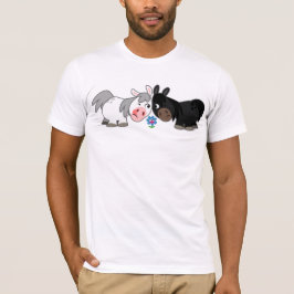 Niedliche Cartoon Ponies Standoff T - Shirt