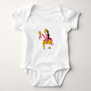 Niedliche Cartoon-Prinzessin Baby Strampler