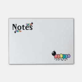 Niedliche Cartoon-Raupen Post-it Klebezettel