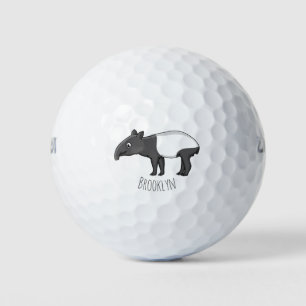Niedliche Cartoon Tape Illustration Golfball