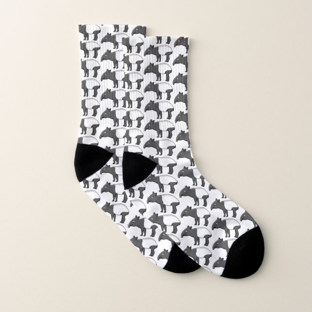 Niedliche Cartoon Tape Illustration Socken (Paar)