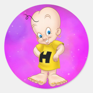 niedliche Cartoonaufkleber Runder Aufkleber