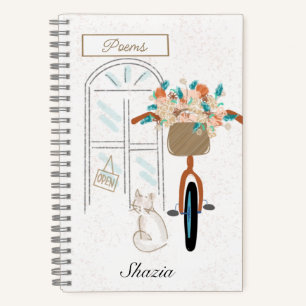 Niedliche Cat Girls Custom Poetry Notizbuch