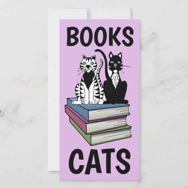 NIEDLICHE CAT-KATZEN BOOKMARKER-LESEZEICHEN (Vorderseite)