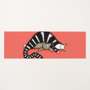 Niedliche Cat Mama Liebe Yogamatte