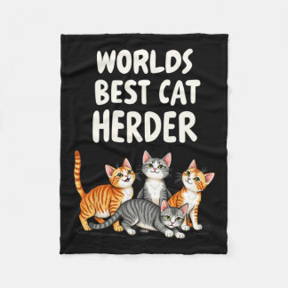 Niedliche Cat Mama Wellds Bestes Cat Herder Funny Fleecedecke