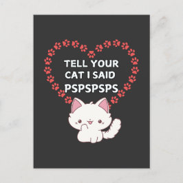 Niedliche Cat Owner Card - Funny Cat Postkarte