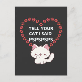 Niedliche Cat Owner Card - Funny Cat Postkarte