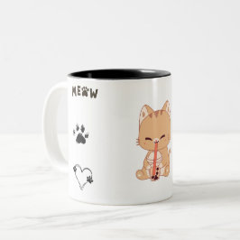 Niedliche Cat Paws Kaffee Tasse - Sip in Style!