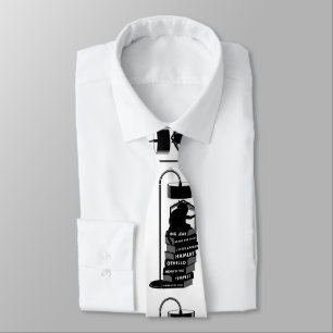 Niedliche Cat Reading Shakespeare Plays Krawatte