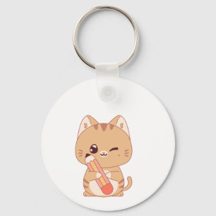 NIEDLICHE CAT STUDENT-KATZKATZLOVERE - DESIGN SCHLÜSSELANHÄNGER