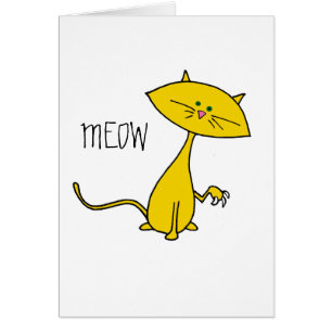 Niedliche Chat-Karte