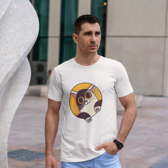 Niedliche Chat-Suche T-Shirt (Von Creator hochgeladen)