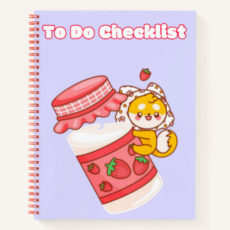 Niedliche Checkliste für Kawaii 💗 ✨ 💜 Notizbuch