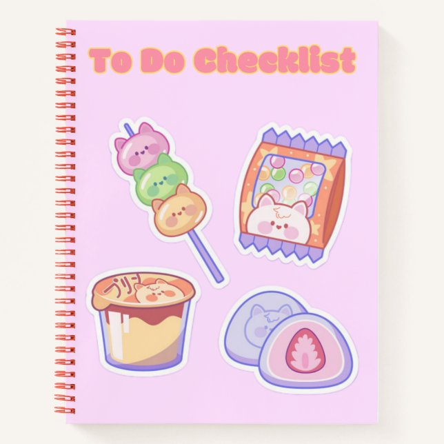 Niedliche Checkliste für Kawaii 💗 ✨ Notizbuch (Vorderseite)