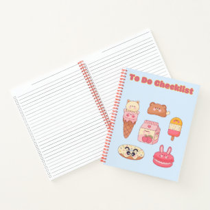 Niedliche Checkliste 💗 ✨ 💛 🍓 Notizbuch