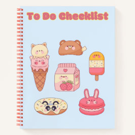 Niedliche Checkliste 💗 ✨ 💛 🍓 Notizbuch