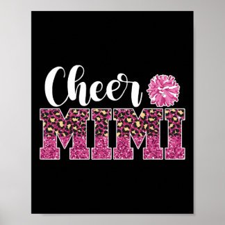 Niedliche Cheer Mimi einer Cheerleader Mimi Oma Poster