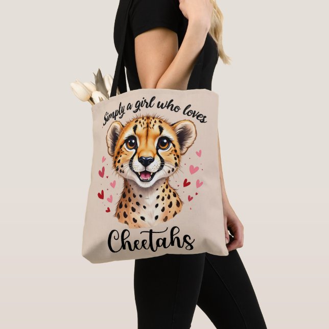 Niedliche Cheetah Lover Wildlife Kunst mit Akzente (Von Nahem)