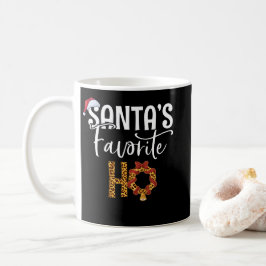 Niedliche Cheetah Santa's Lieblings-Weihnachten Kaffeetasse