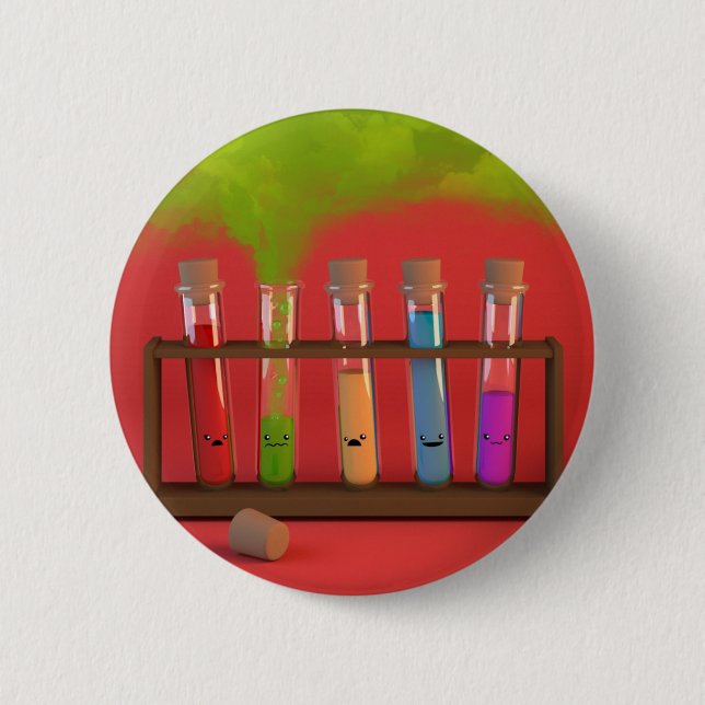 Niedliche Chemie Button (Vorderseite)