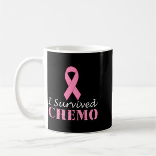 Niedliche Chemotherapie Krebsbewusstsein Überlebte Kaffeetasse