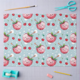 Niedliche Cheratine Kunst, Dichtung und Musik Seidenpapier