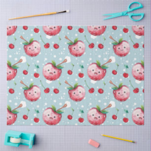 Niedliche Cheratine Kunst, Dichtung und Musik Seidenpapier