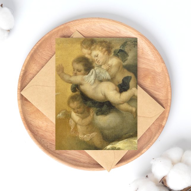 Niedliche Cherubs, Details aus Ankündigung - Kunst Postkarte (Von Creator hochgeladen)