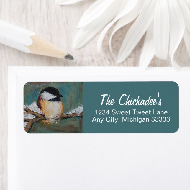 Niedliche Chickadee Art (Insitu)