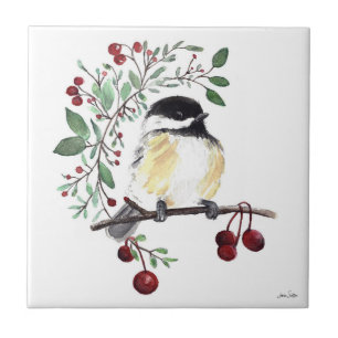 Niedliche Chickadee Keramik Tile Fliese