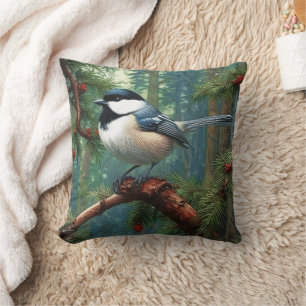 Niedliche Chickadee Kissen