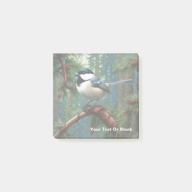 Niedliche Chickadee Post-it Klebezettel (Vorderseite)