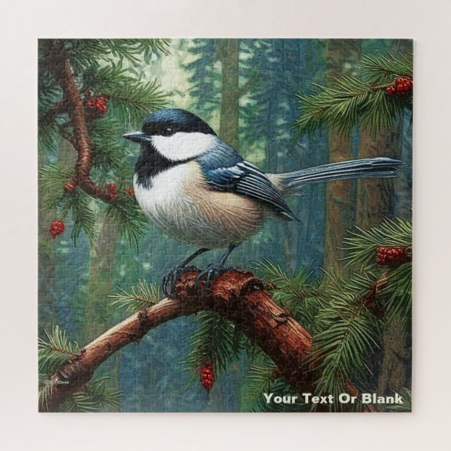 Niedliche Chickadee Puzzle (Horizontal)