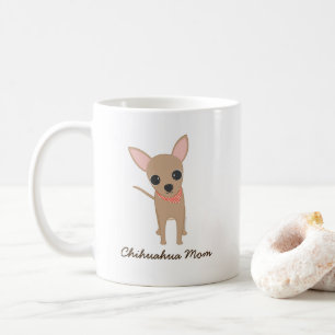 Niedliche Chihuahua-Hund-Mama  Kaffeetasse