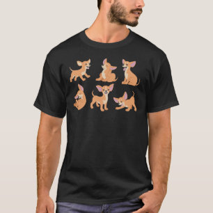 Niedliche Chihuahua-Posen T-Shirt