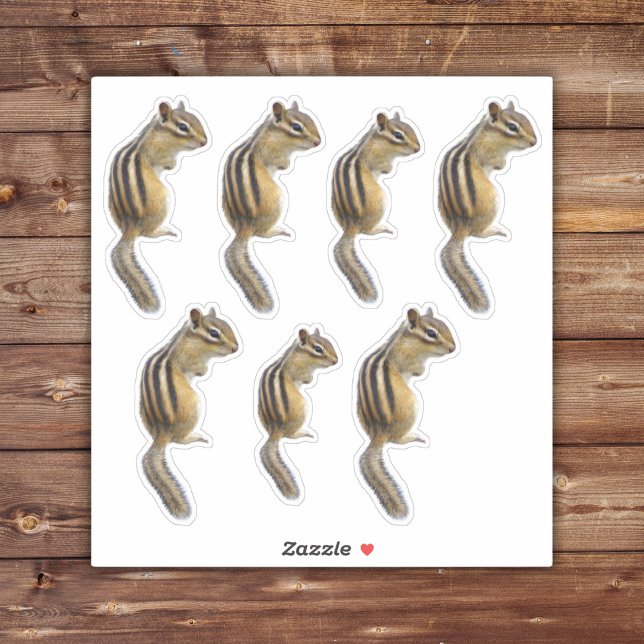 Niedliche Chipmunk-Aufkleber Aufkleber (Cute Chipmunk Stickers)