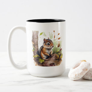 Niedliche Chipmunk-Tasse Zweifarbige Tasse