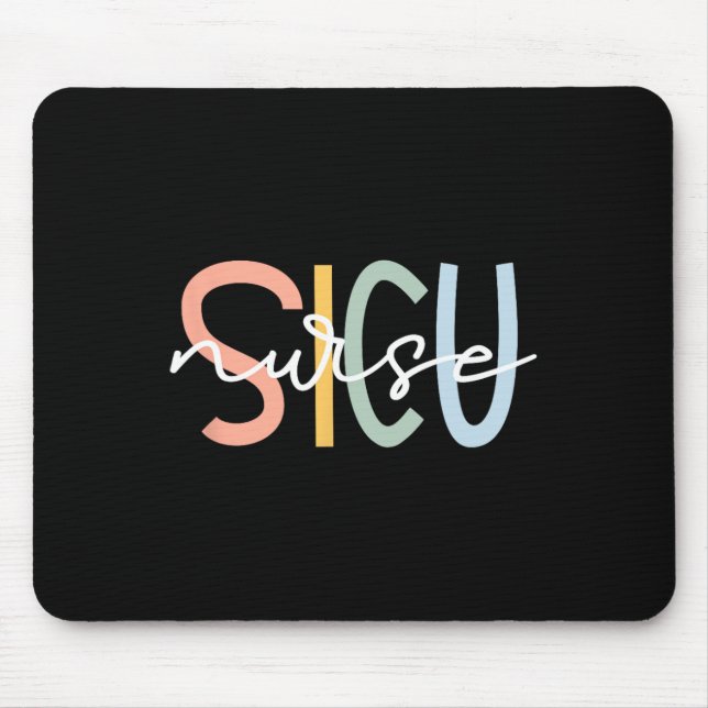 Niedliche chirurgische Icu-Krankenschwester Sicu-T Mousepad (Vorne)