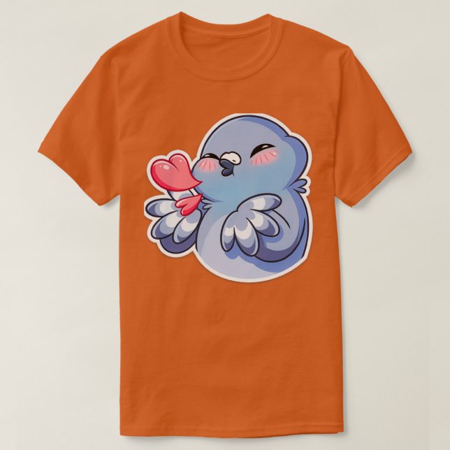 Niedliche Chonky-Taube T-Shirt (Design vorne)