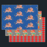 NIEDLICHE CHRISTMAS TIERE FLACHTIGE Wrapping Paper Geschenkpapier Set<br><div class="desc">ADORABLE CHRISTMAS TIERE GIFT WRAP</div>