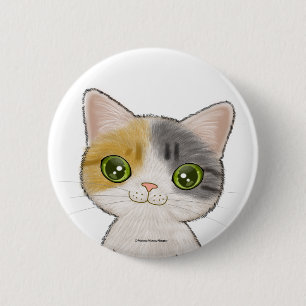 Niedliche Clico Cat Button