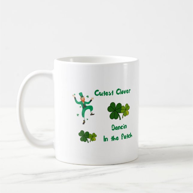 Niedliche Clover Dancin Kaffeetasse (Links)