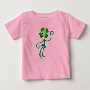 Niedliche Clover Flower Girl Bio Baby Bodysuit Baby T-shirt