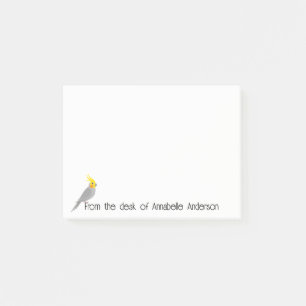 Niedliche Cockatiel-Persönlichkeitsnotizen Post-it Klebezettel